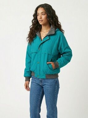 Vintage Penfield Gorpcore Hooded Jacket Mens M Teal Polarfleece